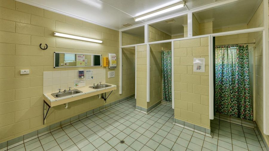 Interior of the guest amenities at Cunnamulla Tourist Park